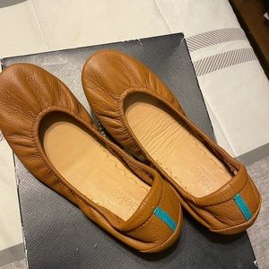 Tieks khaki flats